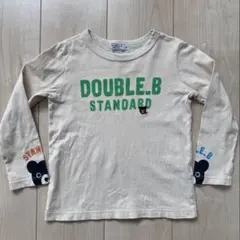 DOUBLE.B 長袖カットソー 110㎝　長袖Tシャツ　ミキハウス
