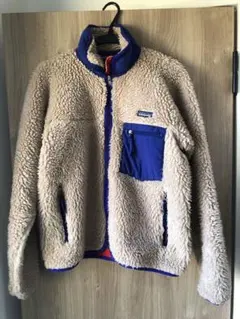 Patagonia フリースジャケット ベージュ/ネイビー