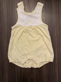 新品未使用90cm baby Dior イエロー ストライプロンパース La Stella】ストライプキルト2wayオール | ツーウェイオール（2WAY