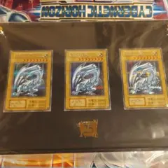 青眼の白龍 シークレット　復刻3枚セット&ディスプレイケース付き