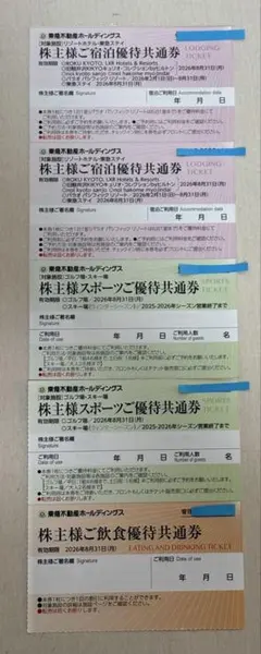 東急不動産ホールディングス 　株主様優待券