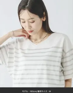 GLOBAL WORK スッキレイさらさらVネックプルオーバー