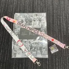 東京2025デフリンピック　陸上　 ストラップ ファイルCピンバッジセット非売品