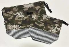 ハンドメイド　お弁当袋＆コップ袋　2点セット