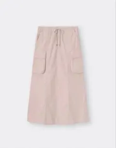 GU カーゴデザイン ピンクロングスカート