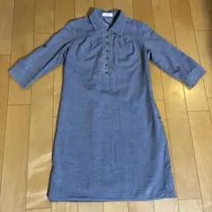 シャツワンピース　any SiS 薄いブルー　訳あり品のサムネイル