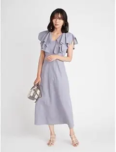 完売品❤️[スナイデル] フリルカラーノースリーブワンピ レディース M きれいめ