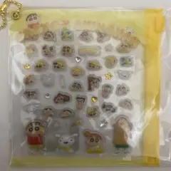 クレヨンしんちゃん デコパーツシール　黄色