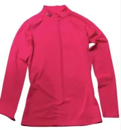 アンダーアーマー レディース モックネック 長袖シャツ ホットピンク　Sサイズ