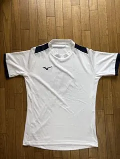 ⑧Mizuno 練習着 ホワイト/ネイビー 半袖