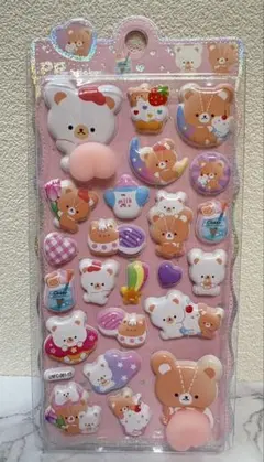 ★マークまとめ値引有 ぷにぷにアニマルシール くま おしりシール♪