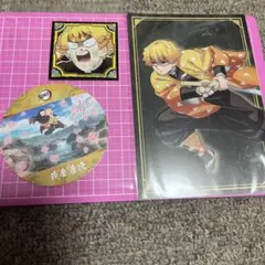 鬼滅の刃　無限城編　ポストカード　コースター　シール烈伝　我妻善逸