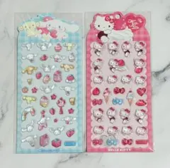 新品　2枚セット ハローキティ　シナモンロール ウォーターインボンドロ　ぷっくり