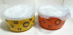 花柄陶器食品保存容器セット(新品)