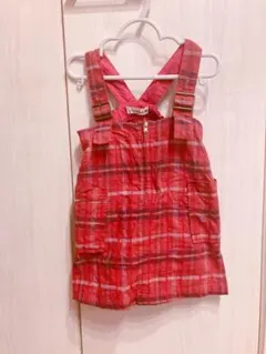 【新品】 ブランシェス(branshes)チェック柄ジャンパースカート