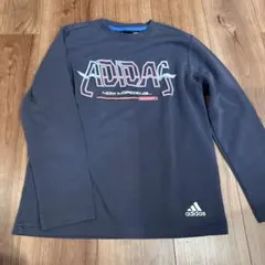 adidas グラフィックトレーナー ダークグレー 130