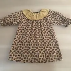 小花柄 コーデュロイ ワンピース　S