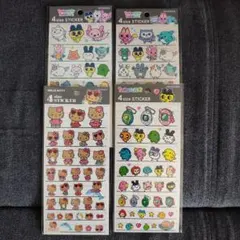 正規品！まとめ売り！たまごっちパラダイス 日焼けキティ 4サイズステッカー