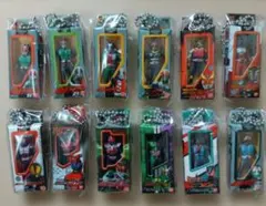 仮面ライダーソフビパッケージチャーム＆チョコスナック 全12種コンプリートセット