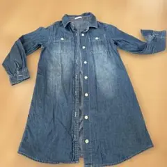 女の子　デニムワンピース　130センチ