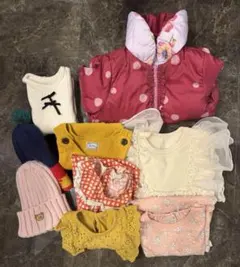 女の子 ベビー服セット 子供服 9点まとめ売り