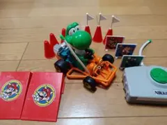 【希少NIKKO スーパーマリオカート ヨッシー ラジコンRC コーン・パネル付