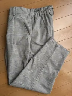 GU チェック柄 カジュアルパンツ