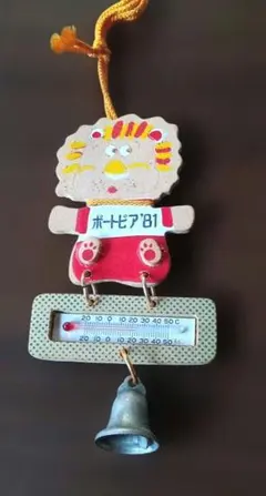 昭和レトロ　インテリア　雑貨　1980年代　御当地　温度計　壁掛け　レア
