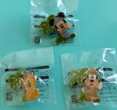 ディズニーランド ジャングルカーニバル ミッキー・グーフィー・プルートピンバッジ