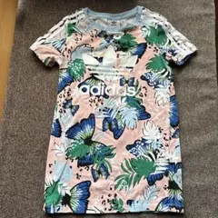 2/28に寄付処分予定　最終値下げ！adidas 花柄 半袖Tシャツ 130cm