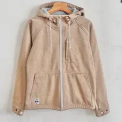 CHUMS 杢ベージュ　ジップパーカー　ジャケット　裏フリースwomen’s L