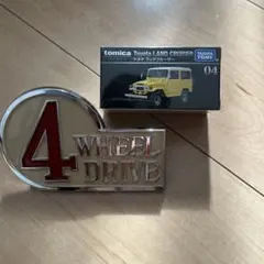 新品未使用 貴重希少 トヨタランドクルーザー４０エンブレム&ランクル４０ミニカー