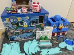 美品】ロボカーポリー レスキューセンター HQ基地 スマイルアンバー