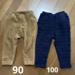 無印良品　その他ブランド　キッズ ロングパンツ 2点セット　90-100cm