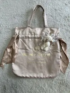 Maison de FLEUR トートバッグ うさぎチャーム付きのサムネイル