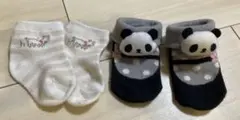 パンダマスコット付き靴下　ソックス　11-13cm