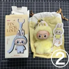 ラブブ Labubu アルファベット イニシャル ぬいぐるみペンダント F ②
