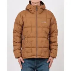 モンベル　ネージュダウンパーカ　L ブラウン