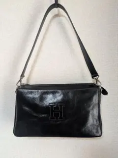 ヒロフのショルダーバッグ (黒に近い紺)