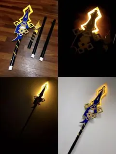 【即日発送可能】 原神 鍾離 コスプレ 破天の槍 武器 道具 発光機能付き
