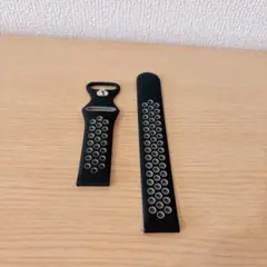 スマートウォッチバンド ベルト 20mm 防水 交換ベルト 黒 時計バンド