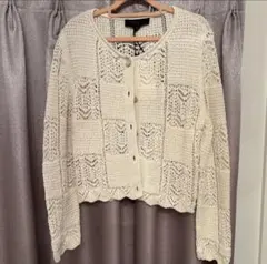 ZARA クロシェ カーディガン