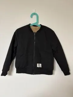 SHIPS KIDS リバーシブルジャケット 黒 ベージュ　120cm