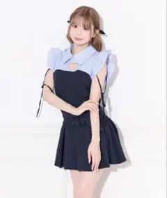 evelyn ローズジャンスカセット アイスブルー M - メルカリ