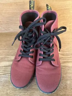 ドクターマーチン　バーガンディ ハイカット スニーカー