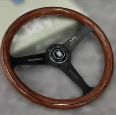 NARDI ステアリング クラシック ウッド&ブラックスポーク14インチ 社外