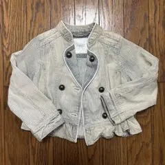 next ストライプ ダブルブレスト ジャケット 100cm