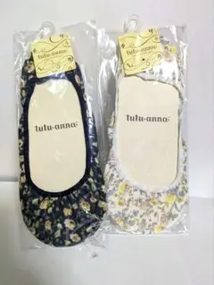 tutu anna 花柄 フットカバー 2足セットのサムネイル