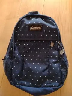 Coleman ネイビー ドット柄 リュック