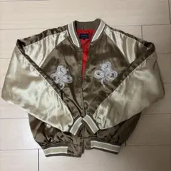 THIRDROW ベージュ スカジャン Lサイズ